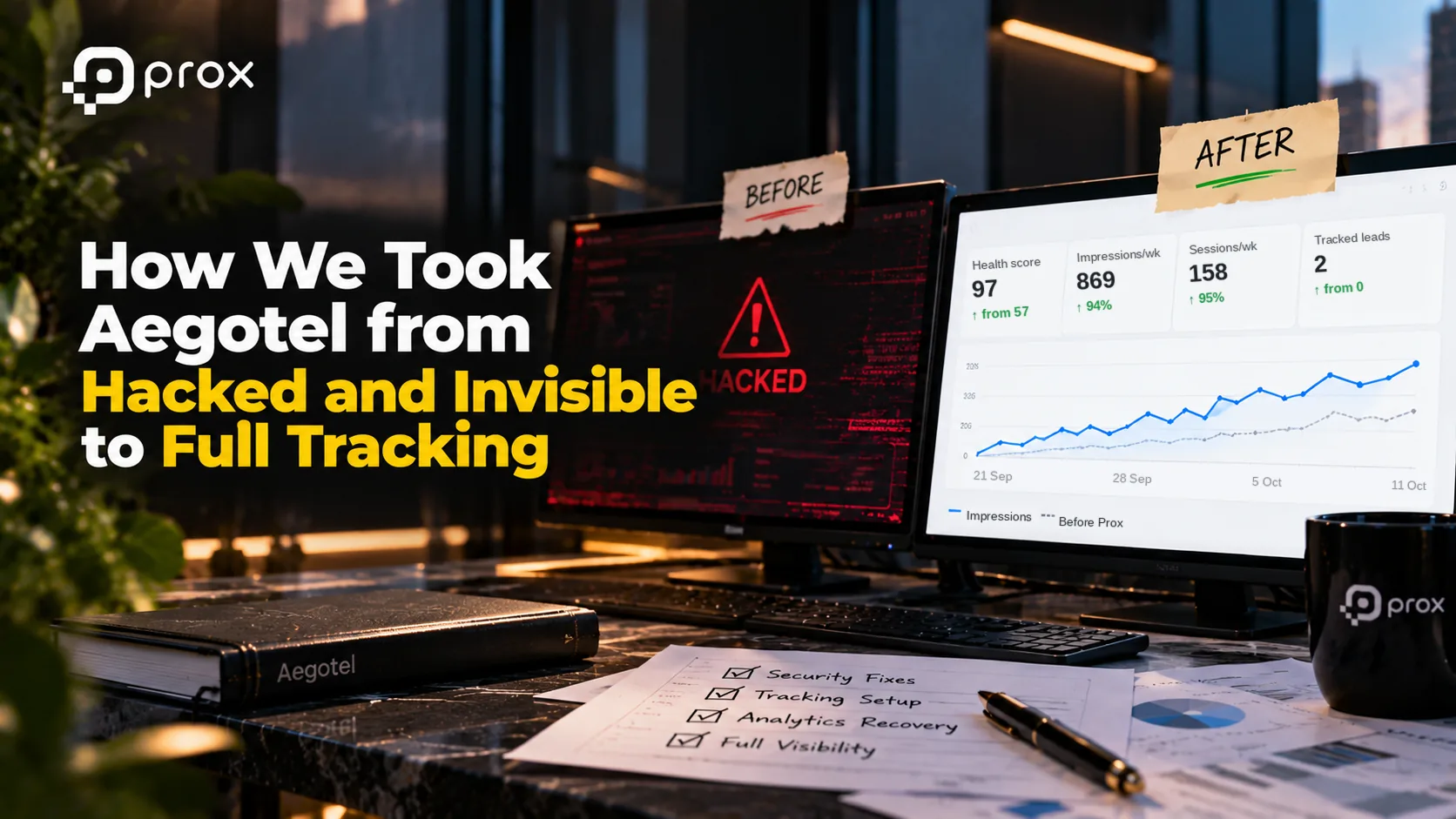 B2B SEO Case Study: How We Took Aegotel from Hacked and Invisible to Full Tracking