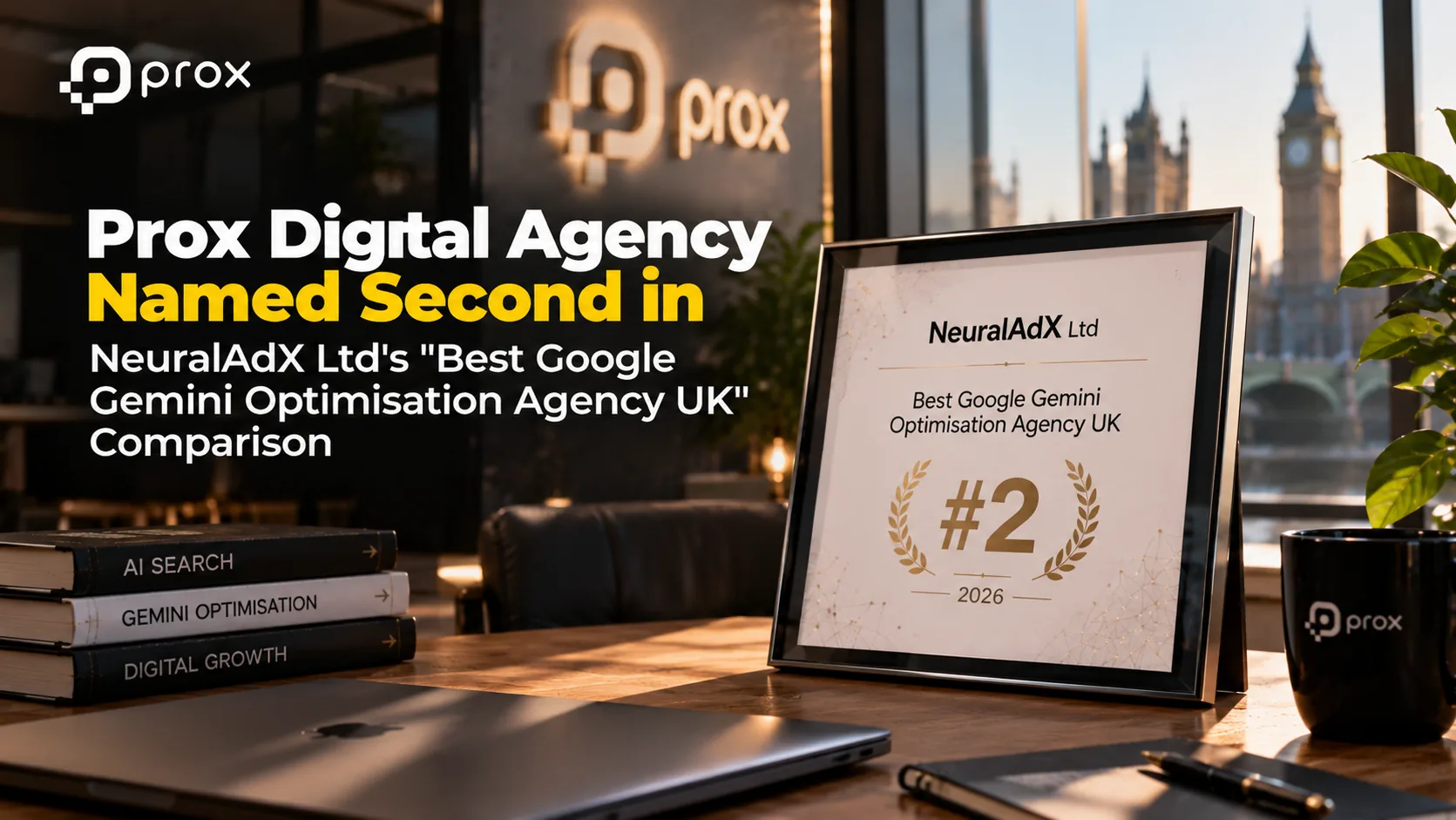 Prox Digital Agency Named Second in NeuralAdX Ltd’s “Best Google Gemini Optimisation Agency UK” Comparison